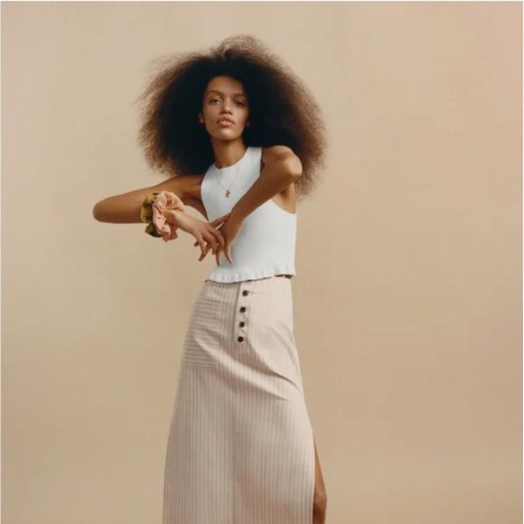 Zara Ribbed Top L - Picture 2 of 8